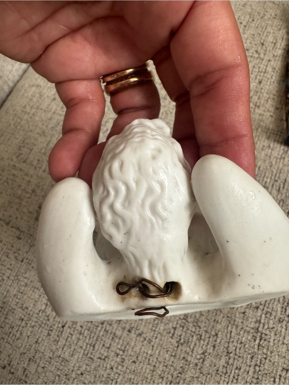 Antique Porcelain Angel - Picture 5 of 9